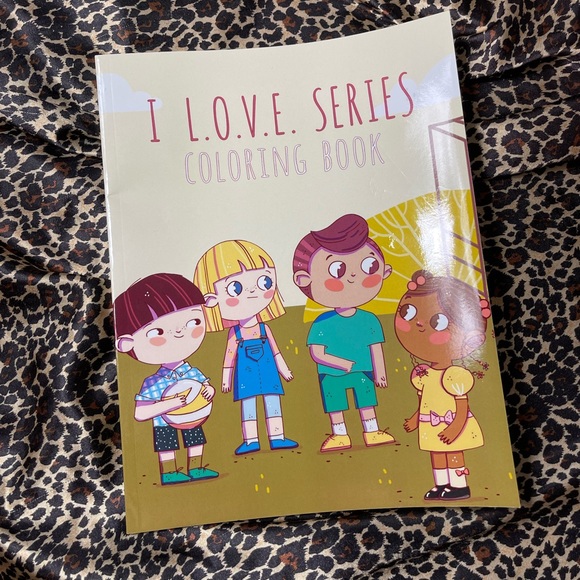 I L.O.V.E Series Coloring Book - Picture 1 of 5